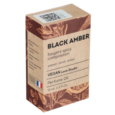 Парфюмерное масло Vegan.Love.Studio, Black Amber, 15 мл