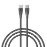 Кабель для зарядки Type C-Type C BY Nylon Pro, 60Вт, 2 м, 5A, нейлон, черный