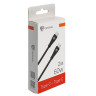 Кабель для зарядки Type C-Type C BY Nylon Pro, 60Вт, 2 м, 5A, нейлон, черный