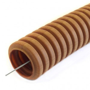 Промрукав Труба гофр ПВХ легкая 350 Н бук зонд d16 (бухта 50м) цена за 1м PR01.0032