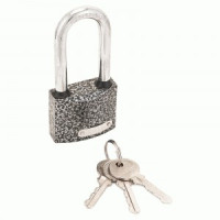 Замок навес Апекс PD-01-50-L чугун, Ш50*В112мм, удлин. дуж d=9мм автомат, 3анг кл,защ.кольца (36,6)