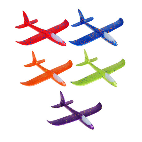 SILAPRO Самолет детский 48х48см, питание 3xLR41, 2LED, полистирол, 5 цветов