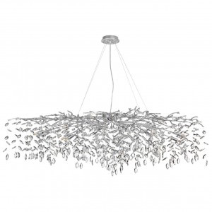 ODEON LIGHT 4970/16 HALL ODL24 523 матов.серебр./алюмин./хрусталь Люстра G9 16x40W DELICA 89