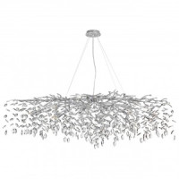 ODEON LIGHT 4970/16 HALL ODL24 523 матов.серебр./алюмин./хрусталь Люстра G9 16x40W DELICA 89