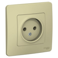 Systeme Electric BLANCA роз. СУ 1 мест. 16А беж. (пл.осн., изол.пл.) BLNRS000017 (10!)