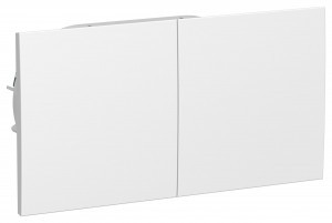 Systeme Electric AtlasDesign роз. СУ 2 мест. бел. Antibact. земля штор. сдвижная крыш ATN000128 (6!)