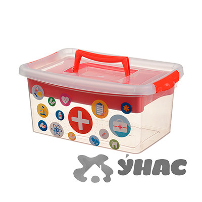 Контейнер Аптечка 4л красный М2907(11)