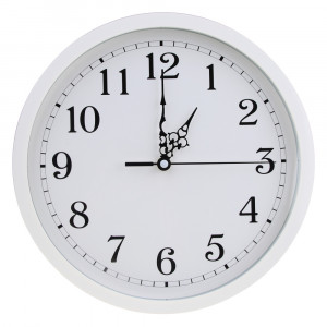 Часы настенные круглые, пластик, d30 см, пластик, арт08-41