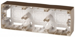 ЭРА 12 коробка-переходник ОУ для накл. монтажа 3 пост. роз. бронза 12-6103-13 5837