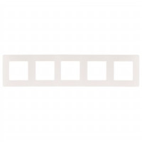 ЭРА 12 рамка СУ 5 мест. САТИН, бел. 12-5105-01 9141