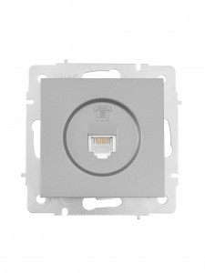 Lezard VESNA мех. роз. телеф СУ 1 мест. платина (RJ11) (корп. ABS) 742-3588-137