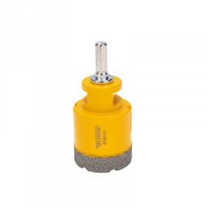 KRANZ Коронка алмазная по керамограниту/железобетону М14 вакуумное спекание 45мм, для УШМ KR-92-1020