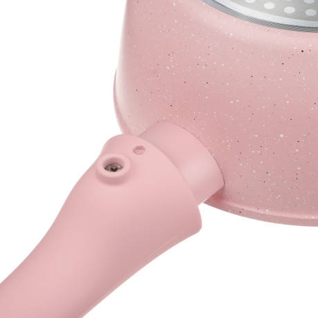 Ковш тм SATOSHI Ботаника 1,3л, d16см, с крышкой, съем. ручка, антиприг. покр. мрамор, инд, 3 цвета