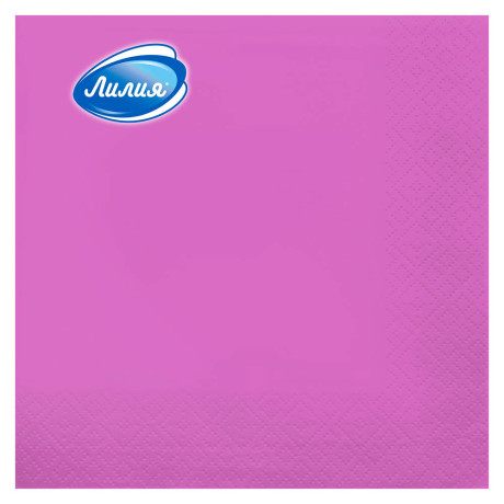 Салфетки бумажные Лилия Желтый/Розовый, 33х33см, 2 слоя, 20л