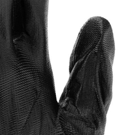 Перчатки полиэфирные с черным нитрильным покрытием маслобензостойкие, L, 15 класс вязки Stels