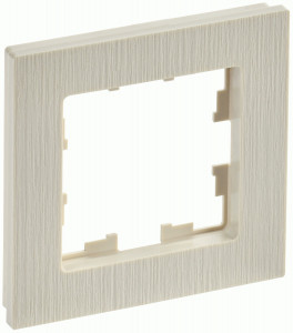 IEK BRITE Рамка СУ 1 мест. РУ-1-Бр пластик бежевый рифленый BR-M12-51-K10