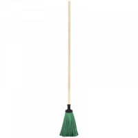 Метла веерная синтет,ворс 25см,черенок(б/рез,d=5см,120см,дерево),360671/ Vega