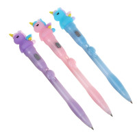 Ручка шариковая синяя с проекцией &quot;Единорог&quot;, 3 дизайна, шоу-бокс