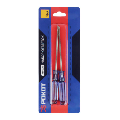 РОКОТ Набор отверток 2 шт 3х75мм (SL3 / PH0)