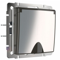 Werkel мех. роз. СУ 1 мест. 16A земля шторки крышка IP44 (глянц. никель) W1171202 a051089