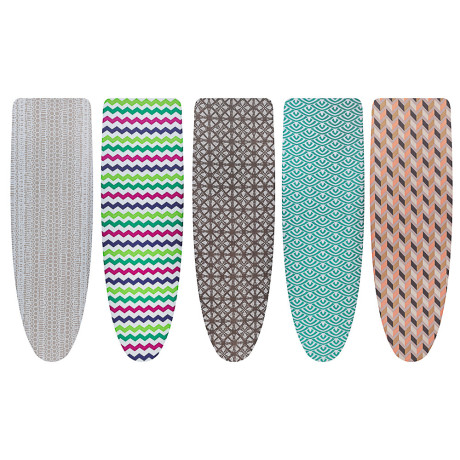 VETTA Чехол для гладильной доски на резинке, полиэстер, подкладка поролон, 130х50см, 5 дизайнов