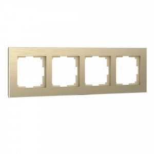 Werkel Aluminium рамка СУ, 4 мест. алюминий , шампань W0041711 a052315