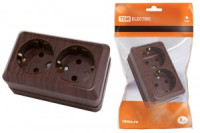 TDM Ладога роз. ОУ 2 мест. 16А бук (земля) (10!) SQ1801-0036