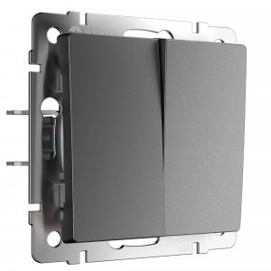 Werkel мех. выкл. СУ 2 кл. 10А, проходной (графит матовый) W1122064 a063100