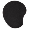 BY Коврик для мышки с подушечкой для запястья, 23х19см, резина, полиэстер, чёрный