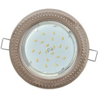 Ecola GX53 H4 св-к &quot;Чеканка&quot; Сатин-Хром 43x115 FS61H4ECB (10!)