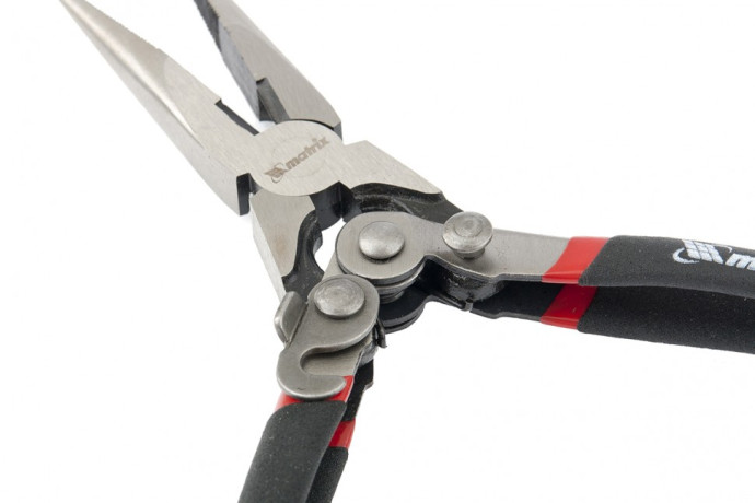 Длинногубцы прямые, Energies, 200 мм, двойной рычажный механизм Matrix