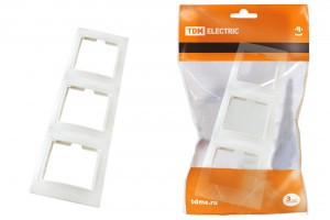 TDM Таймыр рамка вертикал. СУ 3 мест. бел. (25!) SQ1814-0027