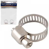 Park Хомут червячный d=10-16мм, ширина 8мм, 2шт/уп, цена за уп, нерж.сталь, 101199
