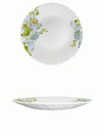 Тарелка обеденная Голубая орхидея 24см стекло (кратность 6шт!!!) МФК MFK21060