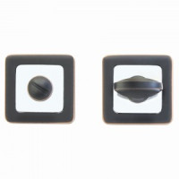 Сантехническая завертка к ручкам АЛЛЮР АРТ BK-S1 ORB/CP(4152) квадрат темная медь/хром (100,10)