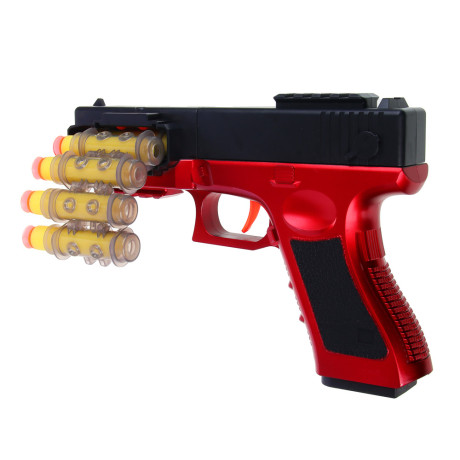 ИГРОЛЕНД Пистолет с мягк.патронами, патрон.лентой "Ночной дозор"ABS,PS,PP,PVC,TRP,21,5х7х16см