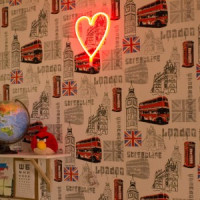 СТАРТ LED neon ночник сердце (3xR6 не в компл.) 375x290x22