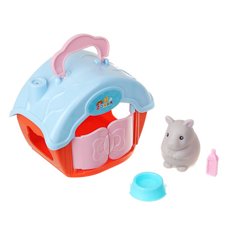 ИГРОЛЕНД Питомец в будке, 6 пр., PVC, PP, 11х8,2х6см