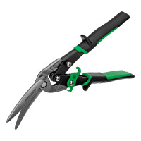 Ножницы по металлу &quot;Piranha&quot;, 270 мм, прямой и правый проходной рез, сталь СrMo, двухкомпонентные рукоятки Gross