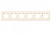 VIKO by Panasonic KARRE рамка 6 мест. крем 90960215