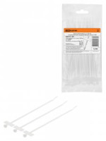TDM хомут 2,5х100мм нейлон с маркировочной площадкой (белый) (уп.100шт, цена за уп) SQ0515-1301