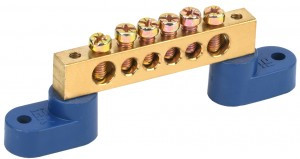 IEK шина N "Ноль" (нул.) на двух угловых изол ШНИ-8х12-6-У2-С