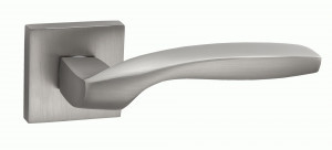 Ручка дверная компл.квадрат.основ. PUERTO Нутелла никель супер матовый INAL 538-03 MSN