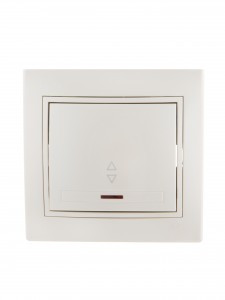 Lezard Мира выкл. СУ 1 кл. 10А (проходн., инд.) перламутр (корпус PC) 701-3030-114