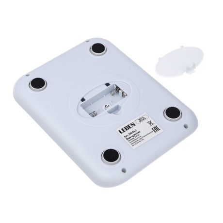 LEBEN Весы кухонные, от 2хААА не в комп, металл, до 5 кг