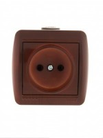 Lezard Ната роз. ОУ 1 мест. 16А вишня (керамика, корпус PC) 710-0600-121