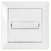 Bylectrica СТИЛЬ выкл. 1 кл. СУ с самовозвратом и биркой, белый, (С110-740)