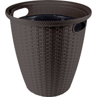 Кашпо "InGreen Rattan" горький шоколад с внутренним горшком 11/20л х5