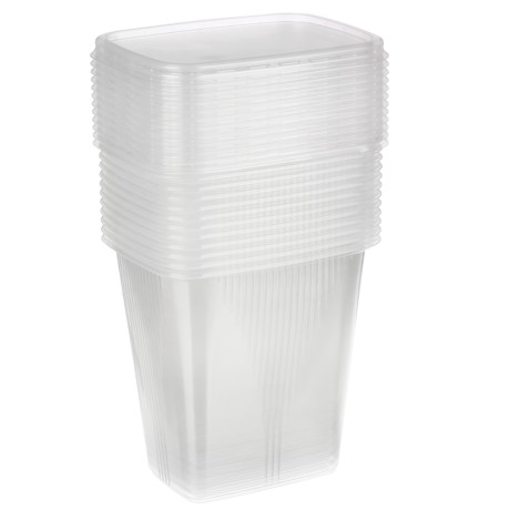 Набор контейнер 500 мл (108*82мм) с крышкой, 12 штук