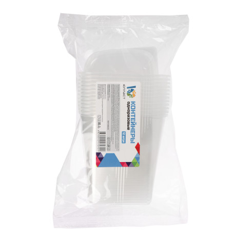 Набор контейнер 500 мл (108*82мм) с крышкой, 12 штук